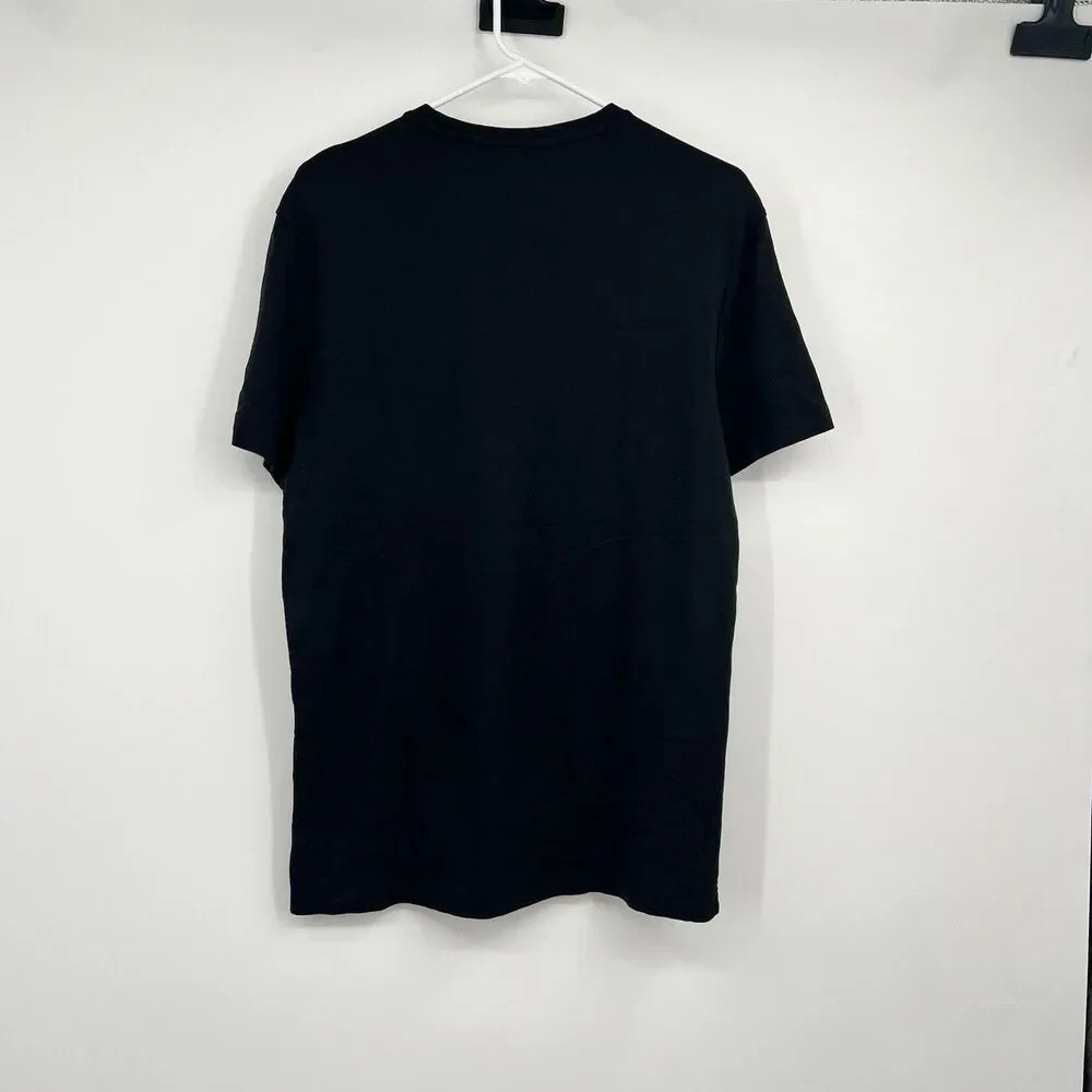 Banana Republic Mens M Basic T-Shirt Black Short Sleeve Cotton Crew Neck Tee